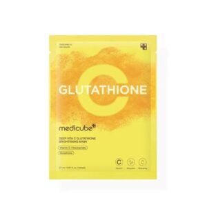 medicube Deep Vita C Glutathione Brightening Mask – Korean Sheet Mask for Dark Spots and Radiant Skin