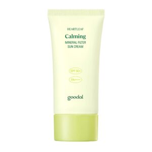 Goodal Heartleaf Calming Mineral Sun Cream 50ml – Gentle Korean Mineral Sunscreen for Sensitive Skin