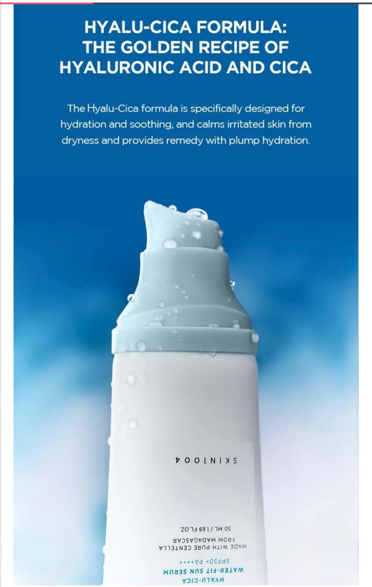 SKIN1004 Hyalu-Cica Sun Serum SPF50+ – Lightweight Korean Sunscreen.